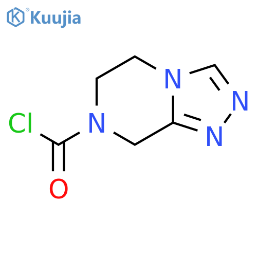 5H,6H,7H,8H-1,2,4triazolo4,3-apyrazine-7-carbonyl chloride structure
