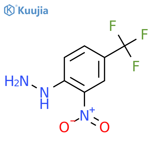 2-Nitro-4-(trifluoromethyl)phenylhydrazine structure