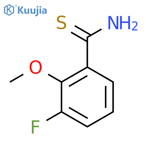 3-fluoro-2-methoxybenzene-1-carbothioamide structure