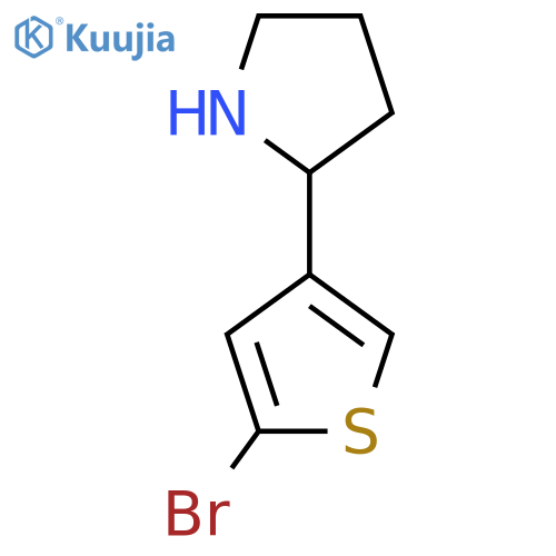 2-(5-bromothiophen-3-yl)pyrrolidine structure