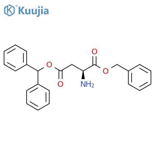 L-Aspartic acid, 4-(diphenylmethyl) 1-(phenylmethyl) ester structure