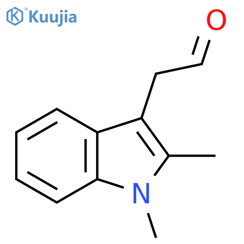 2-(1,2-dimethyl-1H-indol-3-yl)acetaldehyde structure