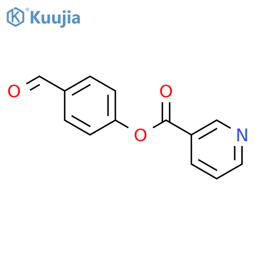 4-formylphenyl pyridine-3-carboxylate structure