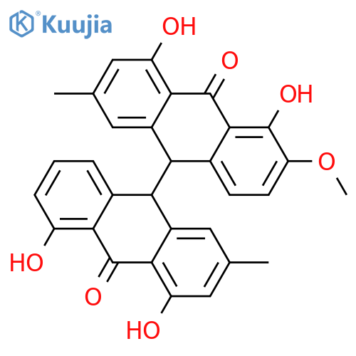 Chrysophanol bianthrone; 6-Methoxy structure