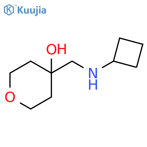 4-(Cyclobutylamino)methyloxan-4-ol structure