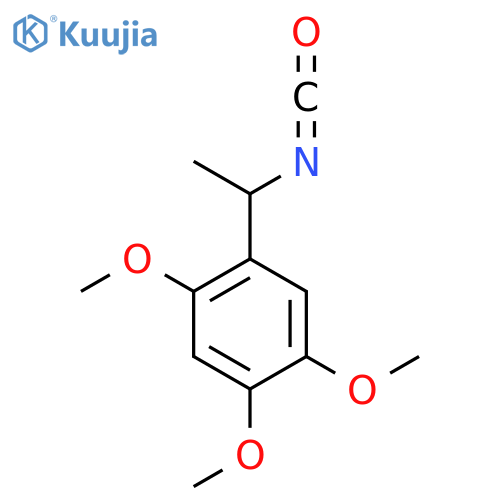 1-(1-Isocyanatoethyl)-2,4,5-trimethoxybenzene structure