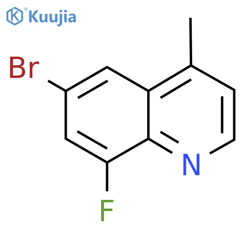 6-Bromo-8-fluoro-4-methylquinoline structure