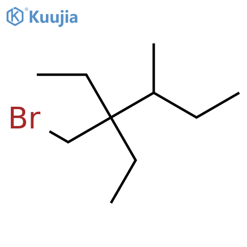 3-(Bromomethyl)-3-ethyl-4-methylhexane structure