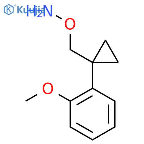 O-{1-(2-methoxyphenyl)cyclopropylmethyl}hydroxylamine structure