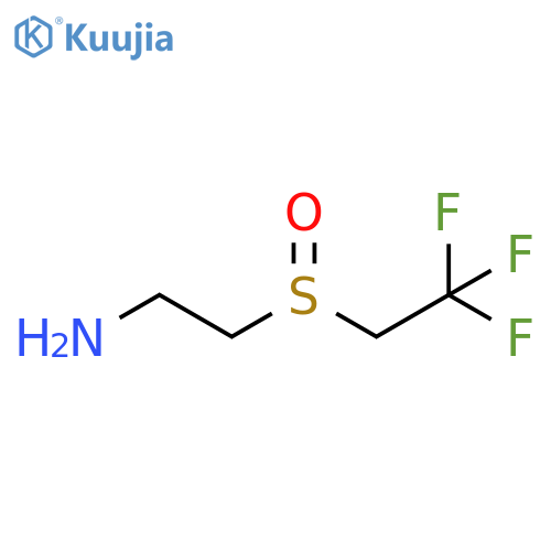 2-(2-aminoethanesulfinyl)-1,1,1-trifluoroethane structure