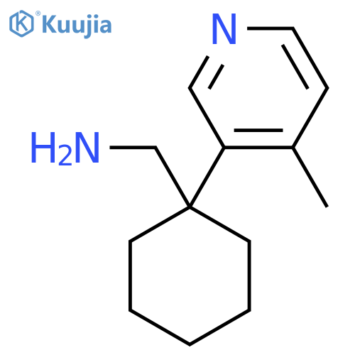 1-(4-methylpyridin-3-yl)cyclohexylmethanamine structure