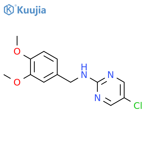 5-Chloro-N-(3,4-dimethoxybenzyl)pyrimidin-2-amine structure