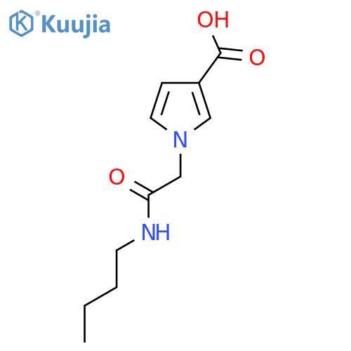 1-[(Butylcarbamoyl)methyl]-1H-pyrrole-3-carboxylic acid structure