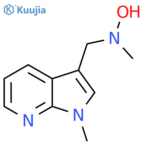 N-methyl-N-({1-methyl-1H-pyrrolo2,3-bpyridin-3-yl}methyl)hydroxylamine structure