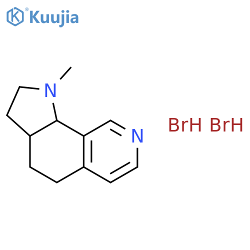 1H-Pyrrolo[3,2-h]isoquinoline,2,3,3a,4,5,9b-hexahydro-1-methyl-, hydrobromide (1:2), (3aR,9bS)-rel- structure