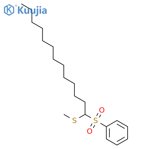 Benzene, [[1-(methylthio)tridecyl]sulfonyl]- structure