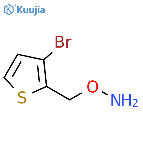 O-(3-bromothiophen-2-yl)methylhydroxylamine structure