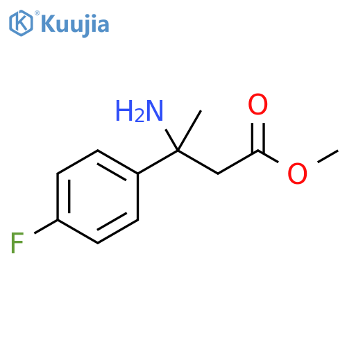 methyl 3-amino-3-(4-fluorophenyl)butanoate structure