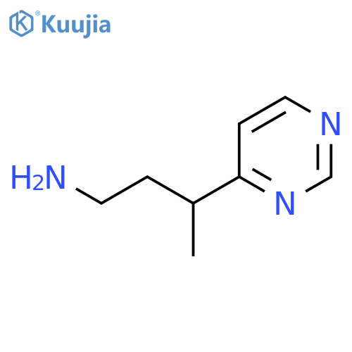 3-(pyrimidin-4-yl)butan-1-amine structure