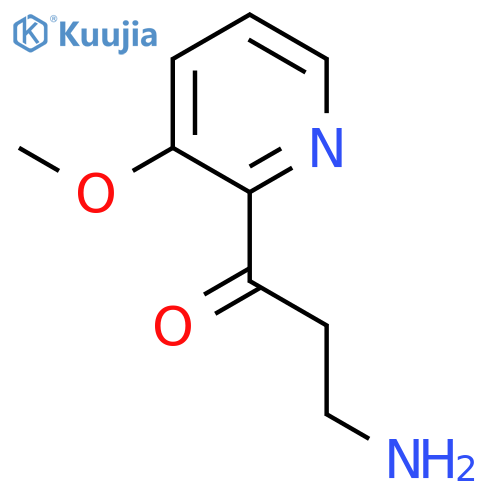 3-amino-1-(3-methoxypyridin-2-yl)propan-1-one structure