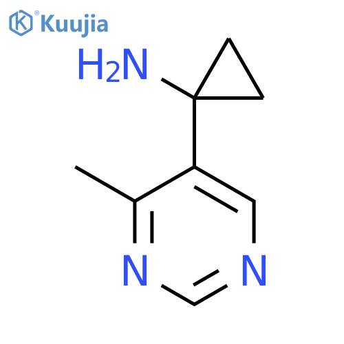 1-(4-methylpyrimidin-5-yl)cyclopropan-1-amine structure