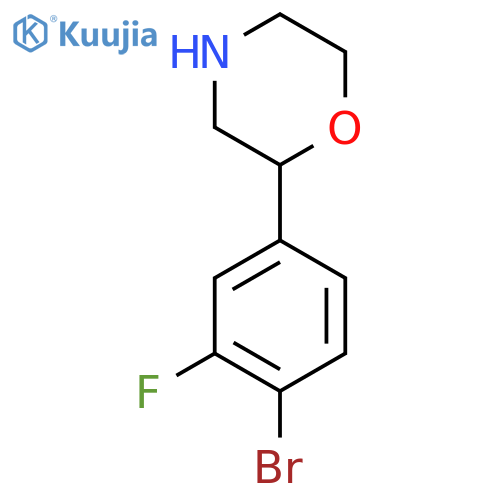 2-(4-bromo-3-fluorophenyl)morpholine structure