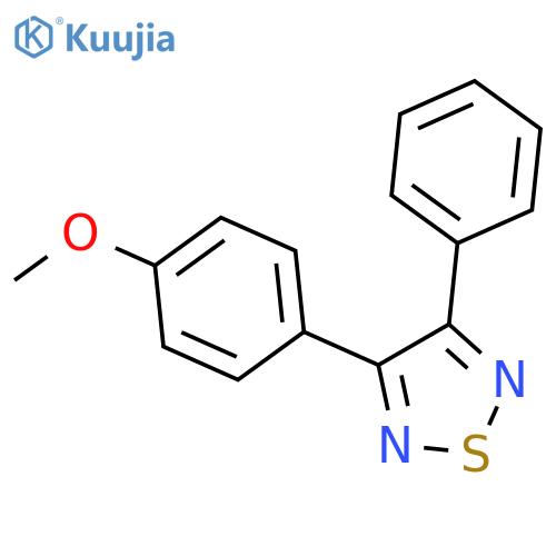 1,2,5-Thiadiazole, 3-(4-methoxyphenyl)-4-phenyl- structure