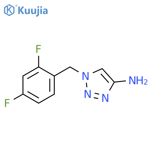 1-(2,4-difluorophenyl)methyl-1H-1,2,3-triazol-4-amine structure