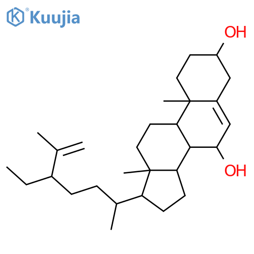 Stigmasta-5,25-diene-3,7-diol, (3β,7α)- structure