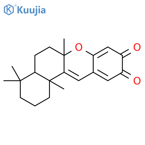 2H-Benzo[a]xanthene-9,10-dione,1,3,4,4a,5,6,6a,12b-octahydro-4,4,6a,12b-tetramethyl-, (4aS,6aS,12bS)- structure