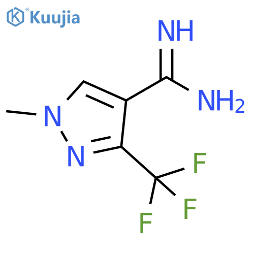 1-methyl-3-(trifluoromethyl)-1H-pyrazole-4-carboximidamide structure