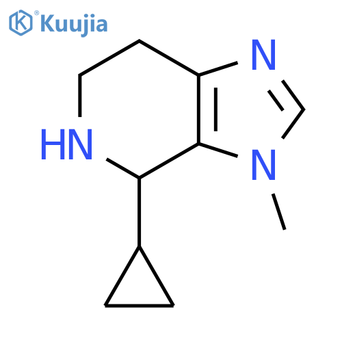 4-cyclopropyl-3-methyl-3H,4H,5H,6H,7H-imidazo4,5-cpyridine structure