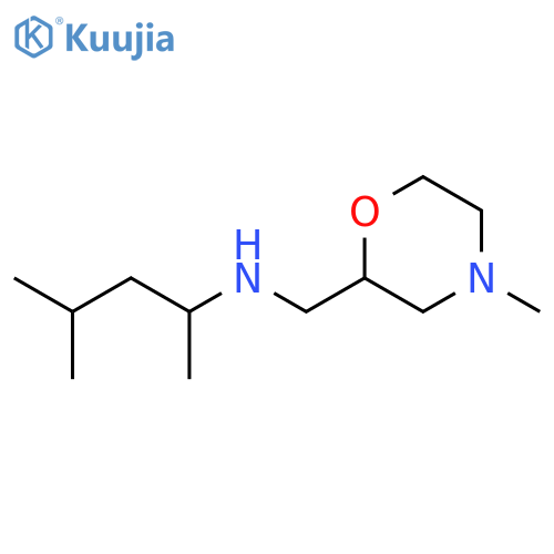(4-methylmorpholin-2-yl)methyl(4-methylpentan-2-yl)amine structure