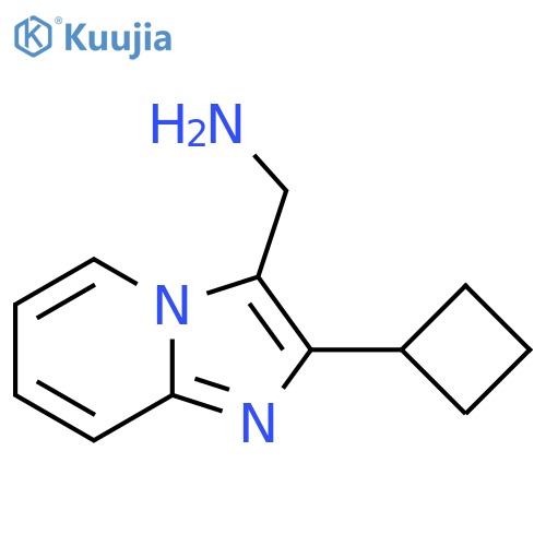 {2-cyclobutylimidazo1,2-apyridin-3-yl}methanamine structure