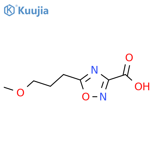 5-(3-methoxypropyl)-1,2,4-oxadiazole-3-carboxylic acid structure