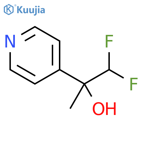 1,1-difluoro-2-(pyridin-4-yl)propan-2-ol structure