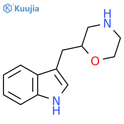 3-(morpholin-2-yl)methyl-1H-indole structure