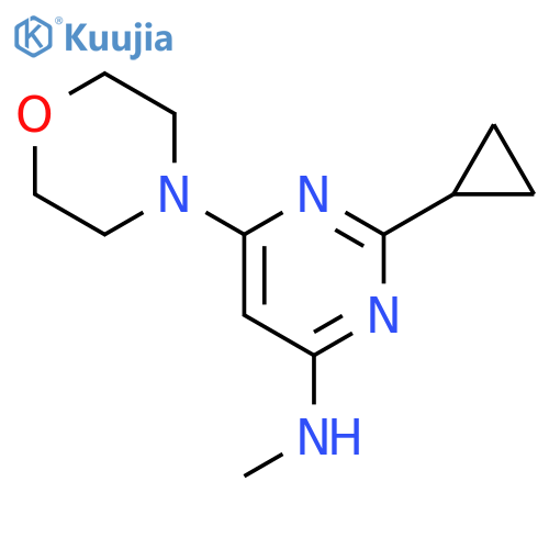 2-cyclopropyl-N-methyl-6-morpholinopyrimidin-4-amine structure