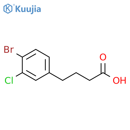 4-(4-bromo-3-chlorophenyl)butanoic acid structure