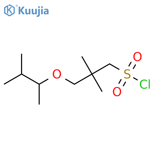 2,2-dimethyl-3-(3-methylbutan-2-yl)oxypropane-1-sulfonyl chloride structure