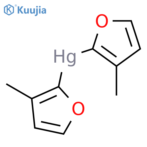 Mercury, bis(3-methyl-2-furanyl)- structure