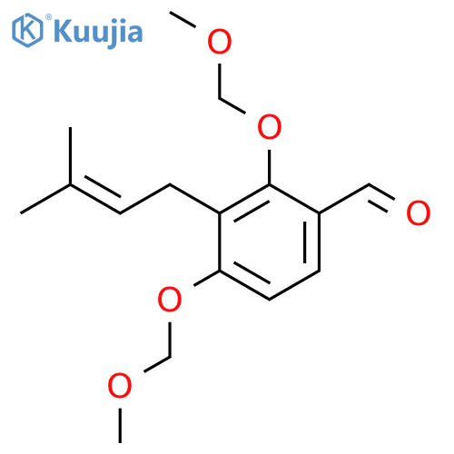 2,4-Bis(methoxymethoxy)-3-(3-methylbut-2-en-1-yl)benzaldehyde structure
