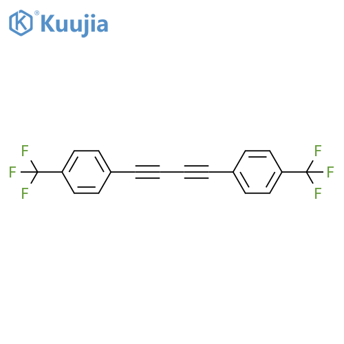 Benzene, 1,1'-(1,3-butadiyne-1,4-diyl)bis[4-(trifluoromethyl)- structure