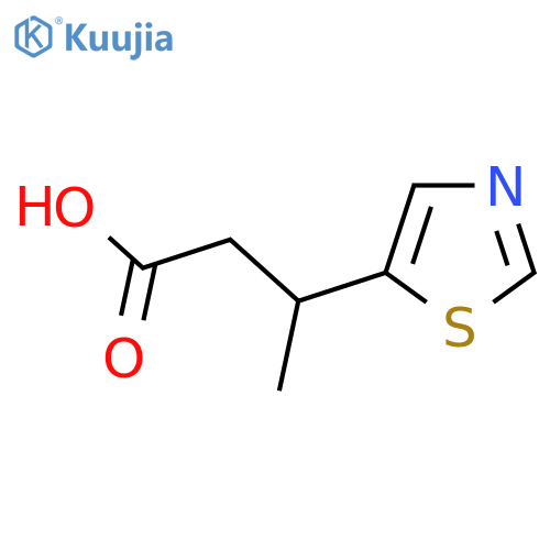 3-(1,3-thiazol-5-yl)butanoic acid structure