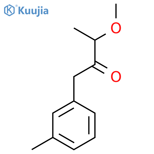 3-Methoxy-1-(3-methylphenyl)butan-2-one structure