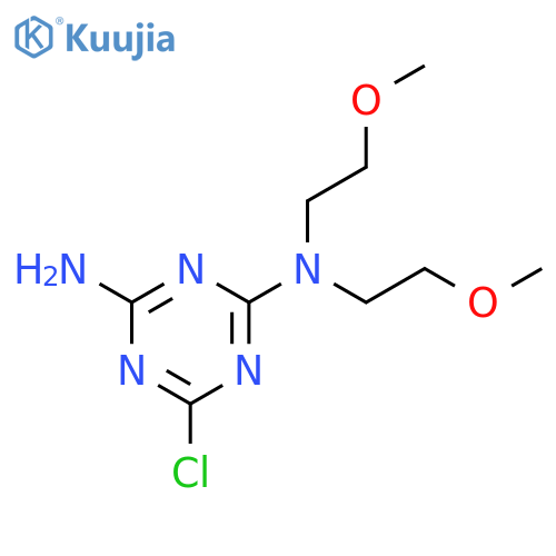 1,3,5-Triazine-2,4-diamine, 6-chloro-N,N-bis(2-methoxyethyl)- structure