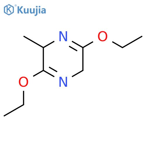 3,6-diethoxy-2-methyl-2,5-dihydropyrazine structure