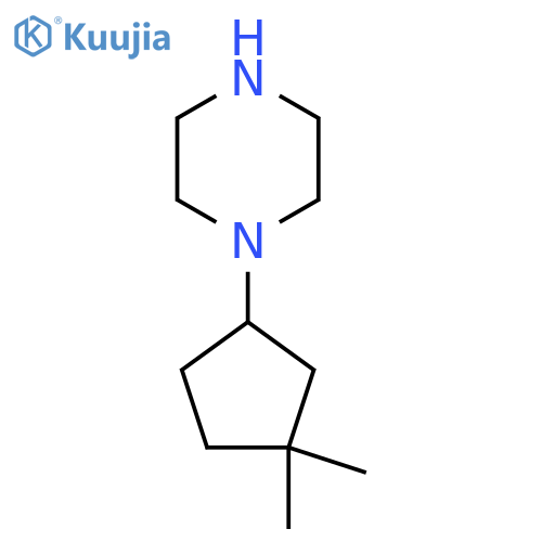 1-(3,3-dimethylcyclopentyl)piperazine structure
