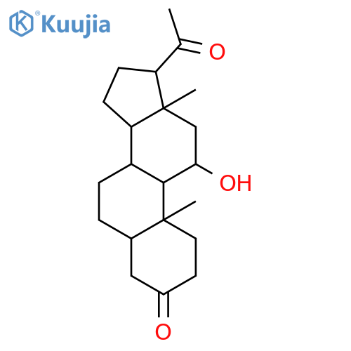 Pregn-4-en-3-one,11,20-dihydroxy-, (11b,20S)- (9CI) structure
