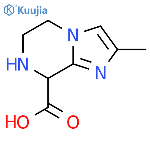 2-Methyl-5,6,7,8-tetrahydroimidazo[1,2-a]pyrazine-8-carboxylic acid structure